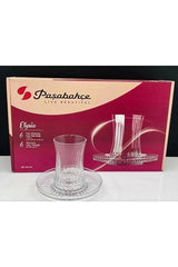 Pasabahce Elisia Professional Turkish Tea Glass Set - 12 Piece - TryAladdin