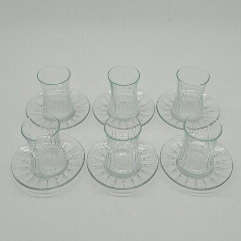 Pasabahce Elysia Premium Glass Tea Set - 12 Piece - TryAladdin