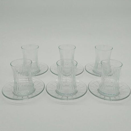 Pasabahce Elysia Premium Glass Tea Set - 12 Piece - TryAladdin