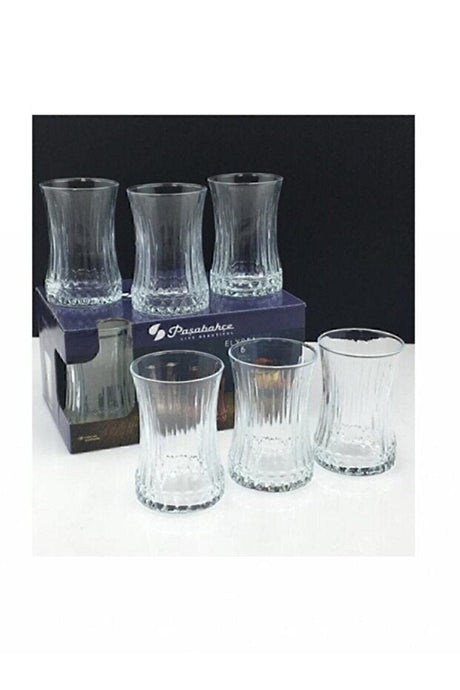 Pasabahce Elysia Premium Turkish Tea Glasses - 12 - Piece Set - TryAladdin