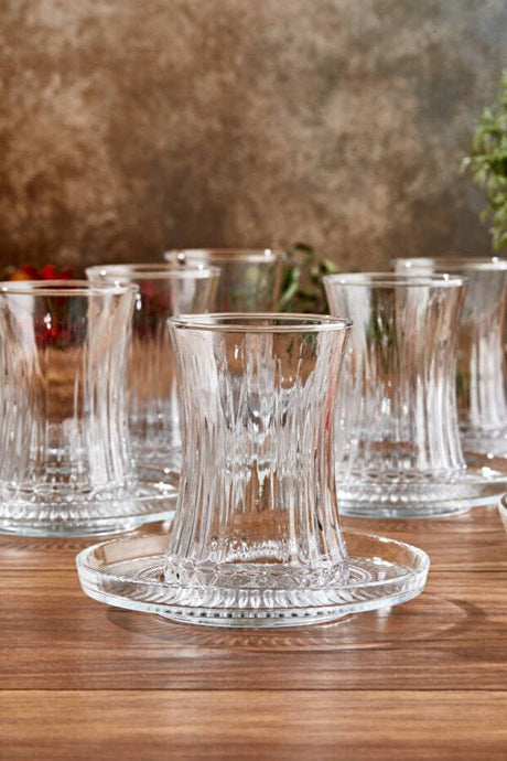 Pasabahce Elysia Professional 12 - Piece Turkish Tea Glass Set - 12 PC - TryAladdin