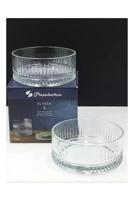 Pasabahce Elysia Professional Crystal Snack & Nut Serving Bowl Set - 2 x 510ml - TryAladdin