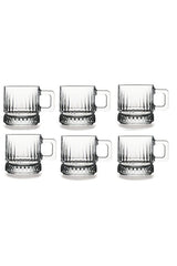 Pasabahce Elysia Professional Glass Tea & Coffee Mug Set - 195ml - TryAladdin