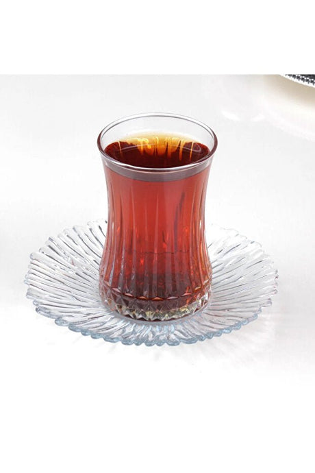 Pasabahce Elysia Professional Turkish Tea & Espresso Glass Set - 12 Piece - TryAladdin