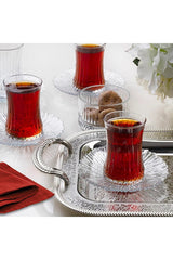 Pasabahce Elysia Professional Turkish Tea & Espresso Glass Set - 12 Piece - TryAladdin
