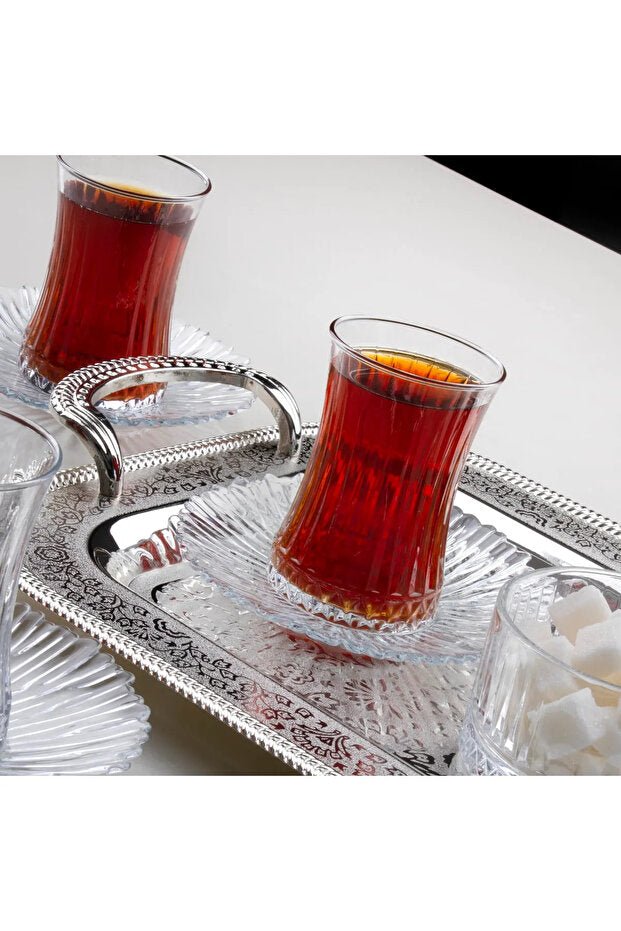 Pasabahce Elysia Professional Turkish Tea & Espresso Glass Set - 12 Piece - TryAladdin