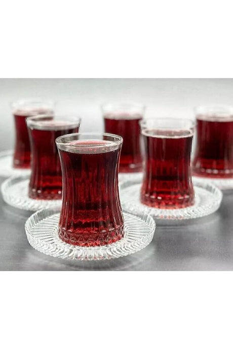 Pasabahce Elysia Professional Turkish Tea Glass Set - 12 Piece - TryAladdin