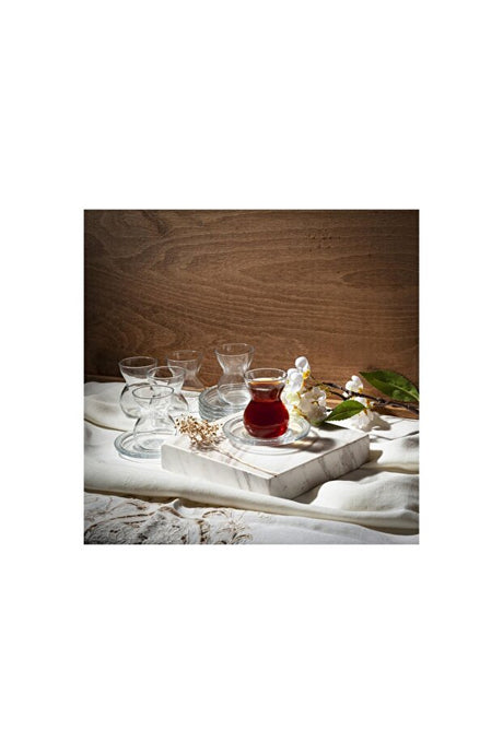 Pasabahce Ethnic Turkish Tea Glassware Set - 12 Piece - TryAladdin
