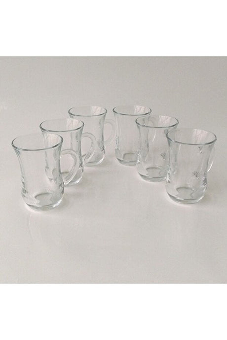 Pasabahce Glass4you Professional Turkish Handled Tea Glasses - Set of 6 - TryAladdin