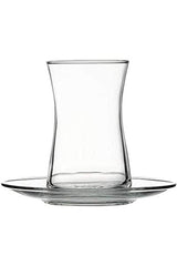 Pasabahce Heybeli 12 - Piece Traditional Turkish Tea Set - 160ml Glasses - TryAladdin