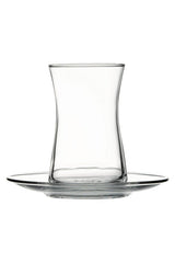 Pasabahce Heybeli Authentic Turkish Tea Glass Set - 12 - Piece Bulk Wholesale - TryAladdin
