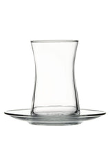 Pasabahce Heybeli Authentic Turkish Tea Glass Set - 12 - Piece Bulk Wholesale - TryAladdin