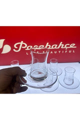 Pasabahce Heybeli Authentic Turkish Tea Glass Set - 12 - Piece Bulk Wholesale - TryAladdin