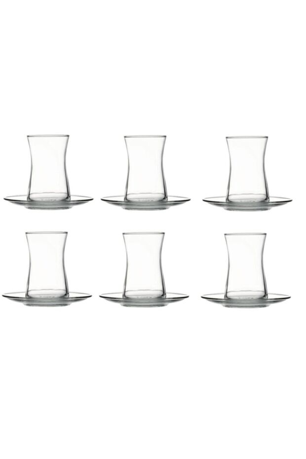 Pasabahce Heybeli Authentic Turkish Tea Glass Set - 12 - Piece Bulk Wholesale - TryAladdin