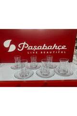 Pasabahce Heybeli Authentic Turkish Tea Glass Set - 12 - Piece Bulk Wholesale - TryAladdin