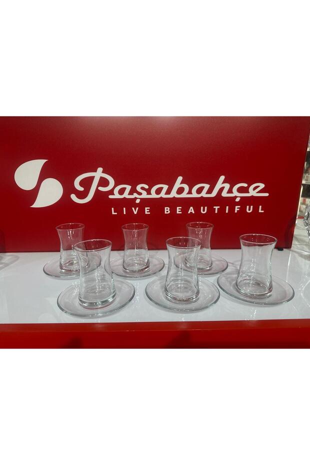 Pasabahce Heybeli Authentic Turkish Tea Glass Set - 12 - Piece Bulk Wholesale - TryAladdin