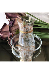 Pasabahce Heybeli Premium Handmade Turkish Tea Glass Set - 12 Piece - TryAladdin