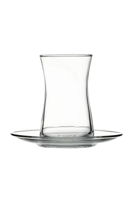 Pasabahce Heybeli Professional 12 - Piece Turkish Tea Glass Set - 6 Person Service 170ml - TryAladdin