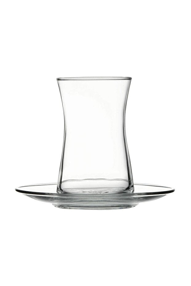 Pasabahce Heybeli Professional 12 - Piece Turkish Tea Glass Set - 6 Person Service 170ml - TryAladdin