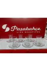 Pasabahce Heybeli Professional 12 - Piece Turkish Tea Glass Set - 6 Person Service 170ml - TryAladdin