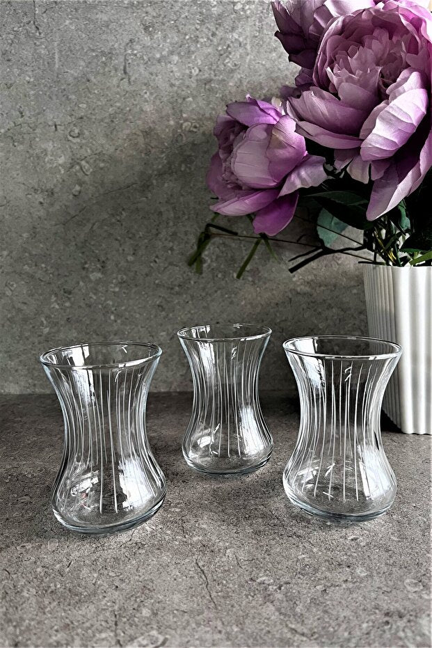 Pasabahce Incebelli Classic Turkish Tea Glasses - 6 - Piece 125ml Set - TryAladdin