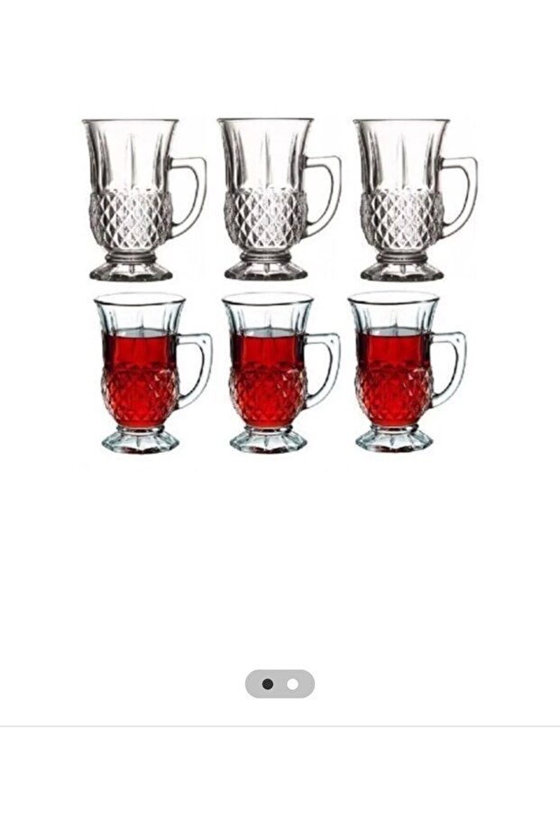 Pasabahce Istanbul Professional Handled Glass Mugs - Set of 6 - TryAladdin