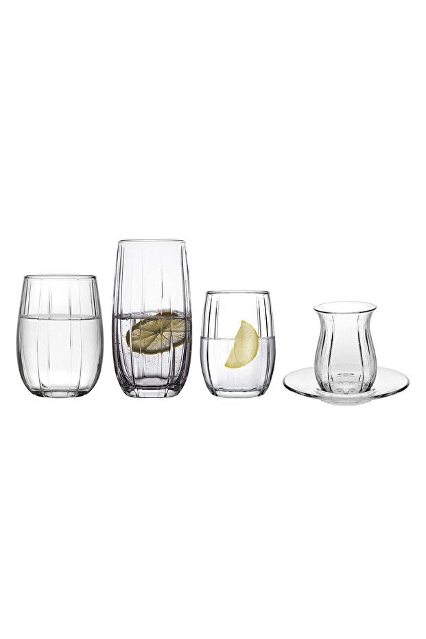 Pasabahce Linka Premium 60 - Piece Turkish Tea & Beverage Glass Set - 12 Place Settings - TryAladdin