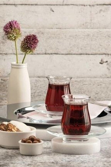 Pasabahce Linka Premium Turkish Tea Glass Set - 12 - Piece Set - TryAladdin