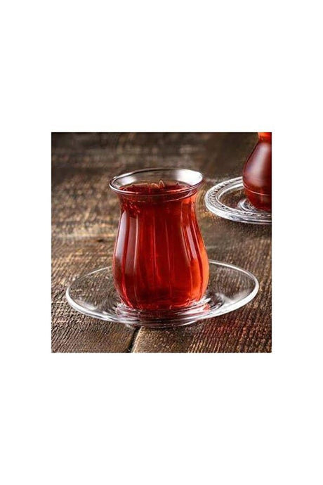 Pasabahce Linka Professional Turkish Tea Glassware Set - 12 Piece - TryAladdin