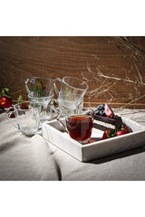 Pasabahce Mercan Professional Handled Glass Tea Cups - 6 - Piece Set, 160ml Each - TryAladdin