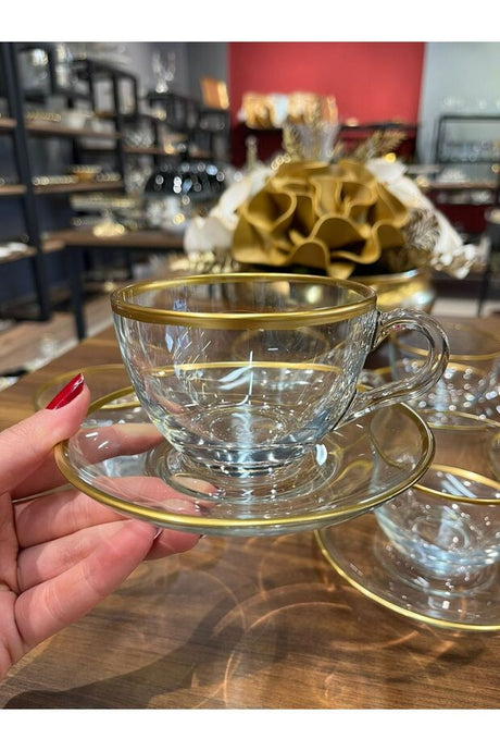 Pasabahce Pandora's Box Premium Glass Tea & Coffee Mug Set - 6 Count - TryAladdin