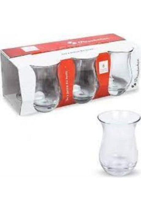 Pasabahce Premium Authentic Turkish Pear Tea Glass Set - 6 Pack - TryAladdin