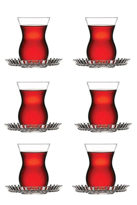Pasabahce Premium Beykoz Turkish Tea Glass Set - 12 Piece - TryAladdin