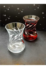 Pasabahce Premium Cut Design Turkish Tea Glasses - 6 - Piece Set - TryAladdin