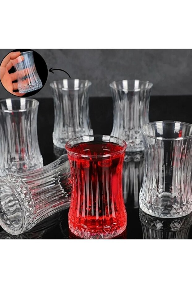 Pasabahce Premium Elysia 26 - Piece Turkish Tea Glass Set - Wholesale Collection - TryAladdin