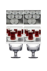 Pasabahce Premium Elysia 26 - Piece Turkish Tea Glass Set - Wholesale Collection - TryAladdin