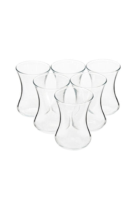 Pasabahce Premium Ince Belli Turkish Tea Glasses - 6 - Piece Set - TryAladdin