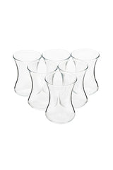 Pasabahce Premium Ince Belli Turkish Tea Glasses - 6 - Piece Set - TryAladdin