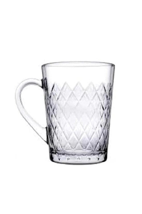 Pasabahce Premium Ruby Red Glass Mugs - 260ml - Set of 6 - TryAladdin