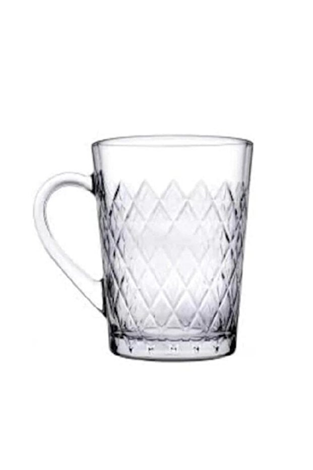 Pasabahce Premium Ruby Red Glass Mugs - 260ml - Set of 6 - TryAladdin