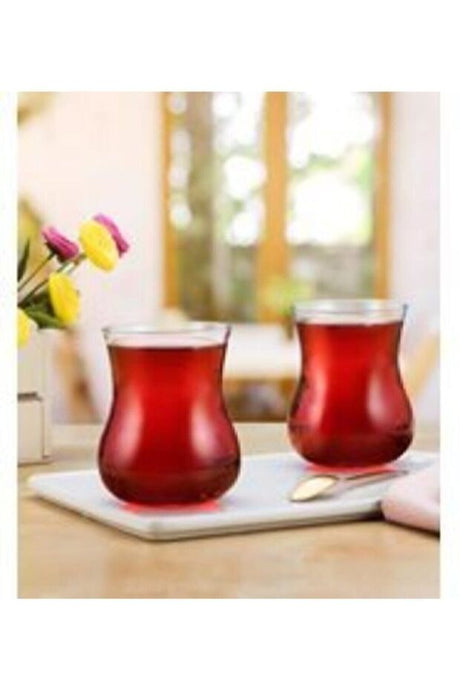 Pasabahce Premium Semaver Turkish Tea Glasses - 285ml 6 - Piece Set - TryAladdin