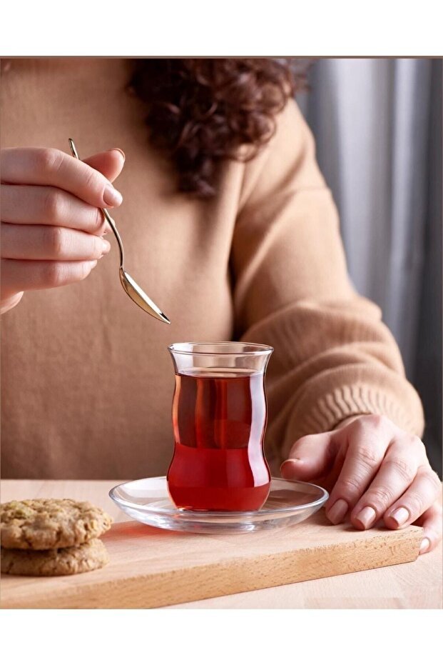 Pasabahce Premium Turkish Cifte Belli Tea Glass Set - 6 Count - TryAladdin