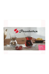 Pasabahce Premium Turkish Lace Tea Glass Set - 12 Piece - TryAladdin