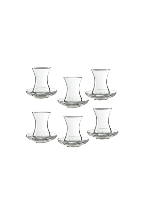 Pasabahce Premium Turkish Tea Glass Set - 12 Pieces - TryAladdin