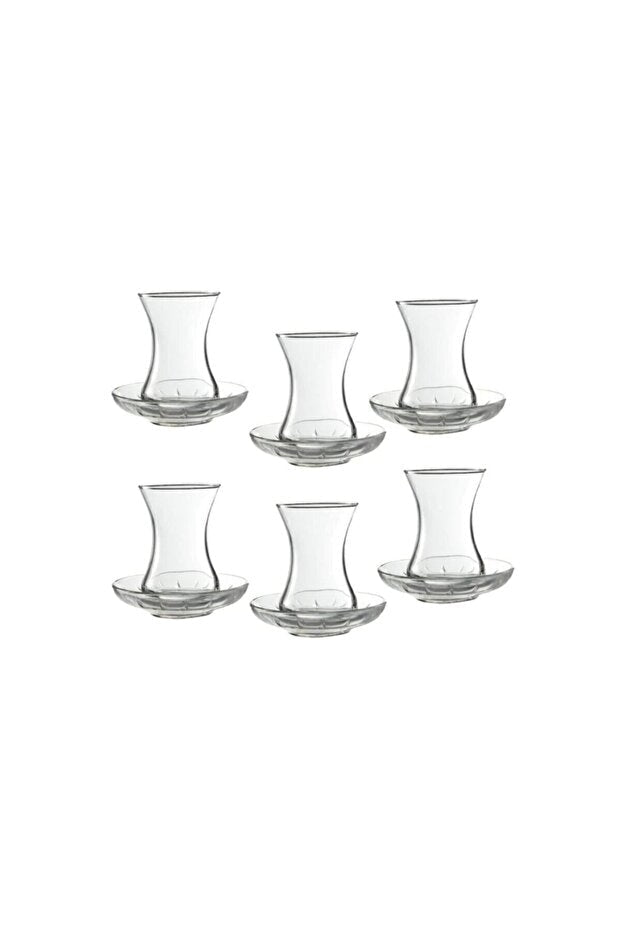 Pasabahce Premium Turkish Tea Glass Set - 12 Pieces - TryAladdin