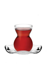 Pasabahce Professional 12 - Piece Lace Design Turkish Tea Glass Set - TryAladdin