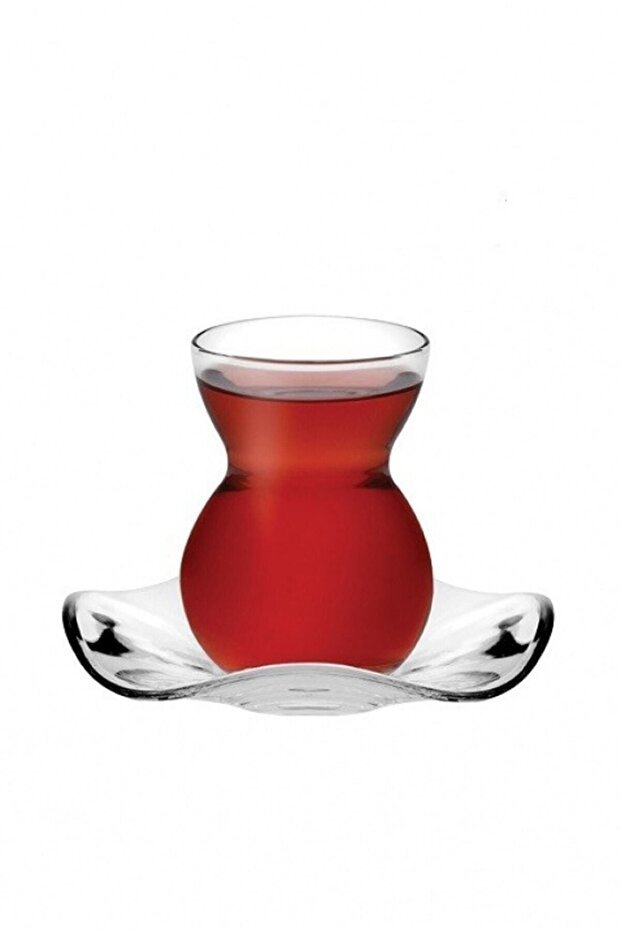 Pasabahce Professional 12 - Piece Lace Design Turkish Tea Glass Set - TryAladdin