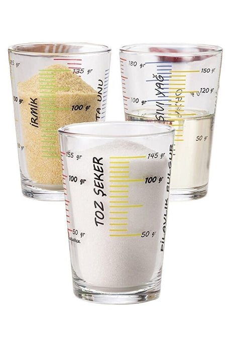 Pasabahce Professional Arda Turkmen Designed Measuring Glass Set - 3 - Piece - TryAladdin