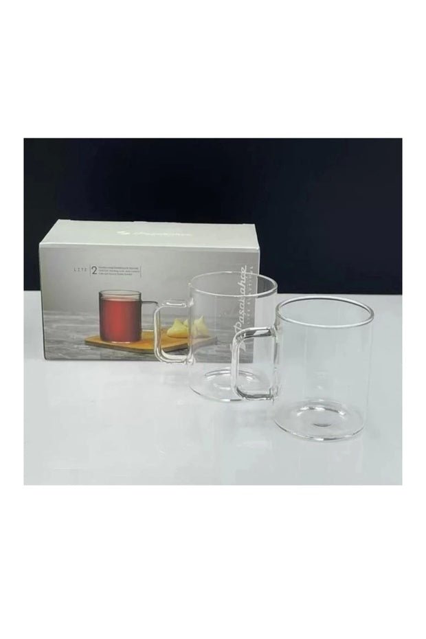 Pasabahce Professional Borosilicate Handled Tea Glass Set - 220cc, 2 - Pack - TryAladdin