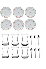 Pasabahce Professional Enameled Persian Tea Glass Set - 18 Piece Bulk - TryAladdin